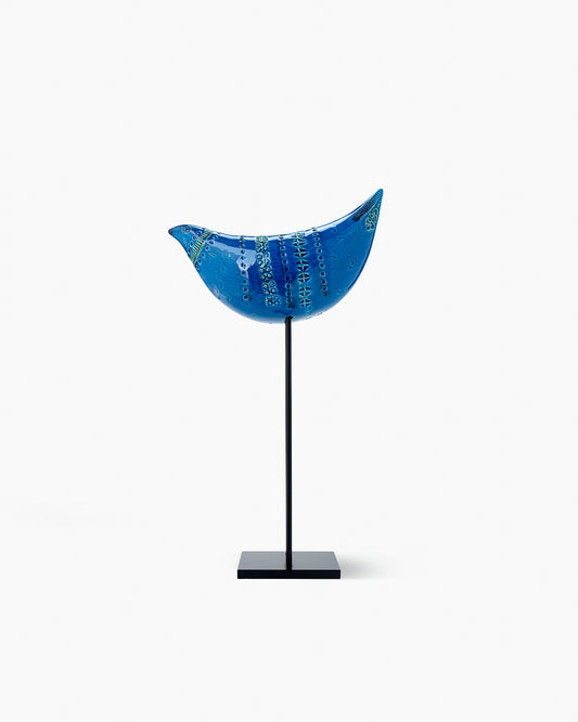 Bird figure on metal base